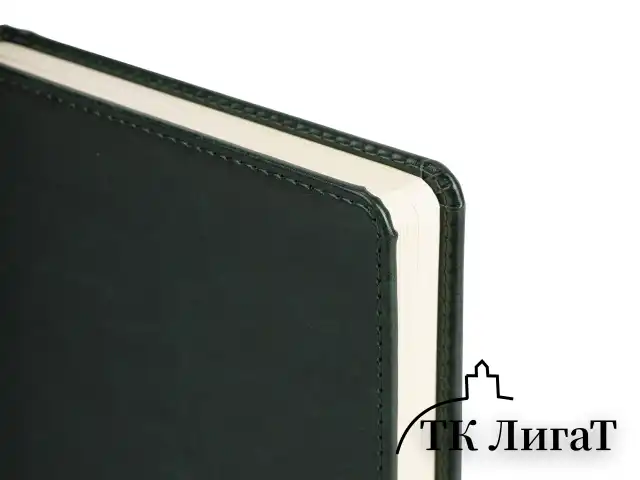 Ежедневник недатированный А5 138х213 мм BRAUBERG "Imperial" под кожу, 160 л., темно-зеленый, 111855