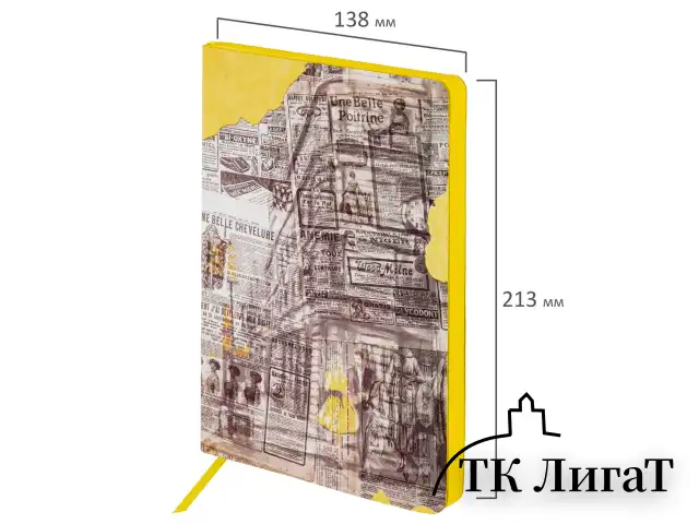 Ежедневник недатированный А5 (138х213 мм), BRAUBERG VISTA, под кожу, гибкий, 136 л., "Noir", 112009