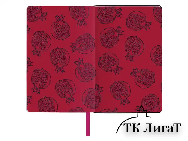 Ежедневник недатированный А5 (138х213 мм), BRAUBERG VISTA, под кожу, гибкий, 136 л., "Pomegranate", 112022