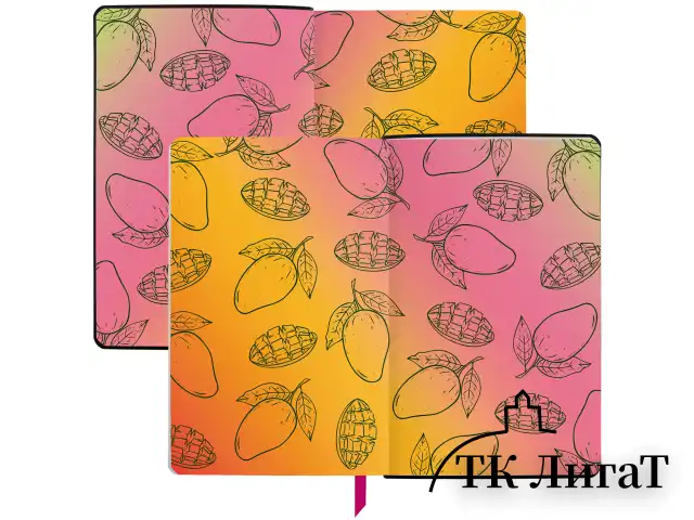 Ежедневник недатированный А5 (138х213 мм), BRAUBERG VISTA, под кожу, гибкий, 136 л., "Fruit story", 112024