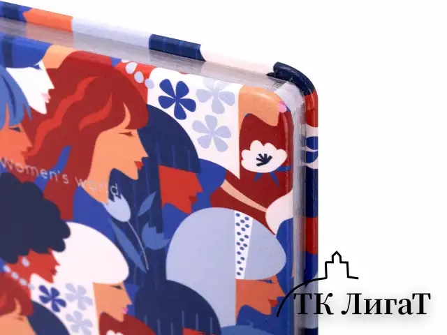 Блокнот А5 (143x210 мм), BRAUBERG VISTA "Beauties", под кожу, твердый, срез фольга, 80 л., 112065