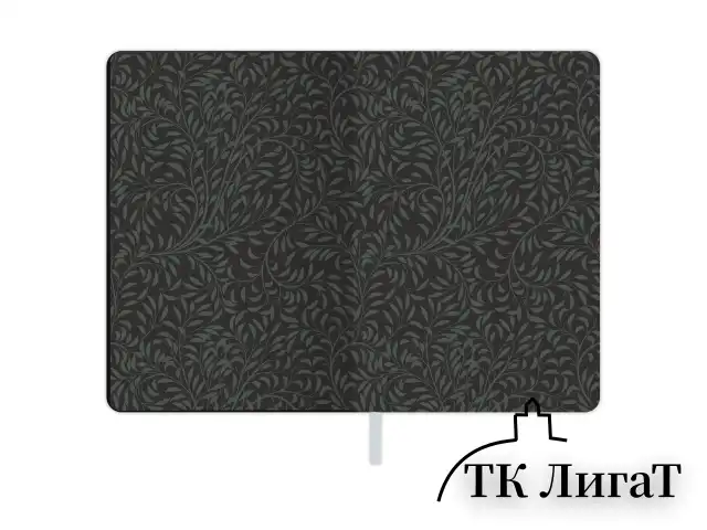 Блокнот А5 (143x210 мм), BRAUBERG VISTA "Bloom", под кожу, твердый, срез фольга, 80 л., 112071