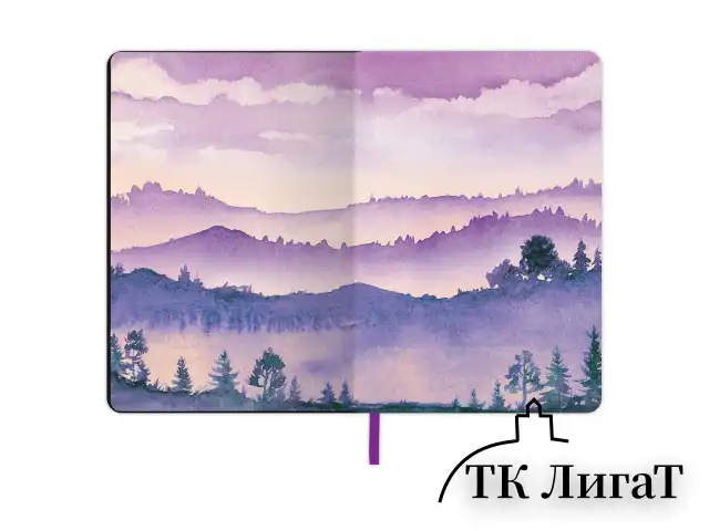 Блокнот А5 (143x210 мм), BRAUBERG VISTA "Violet", под кожу, гибкий, 80 л., 112074