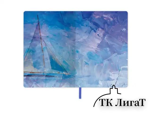 Блокнот А5 (143x210 мм), BRAUBERG VISTA "Bay of joy", под кожу, гибкий, 80 л., 112086