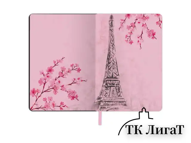 Блокнот МАЛЫЙ ФОРМАТ (100х150 мм) А6, BRAUBERG VISTA "Paris", под кожу, гибкий, 80 л., 112090