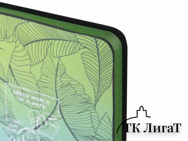Блокнот МАЛЫЙ ФОРМАТ (100х150 мм) А6, BRAUBERG VISTA "Monstera", под кожу, гибкий, тиснение фольга, 80 л., 112093