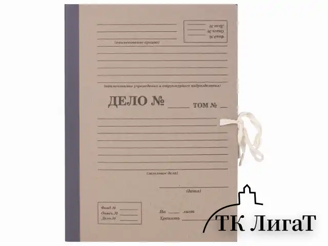Папка архивная А4 "Форма 21", 80 мм, переплетный картон/бумвинил, завязки, до 800 л., STAFF, 112167