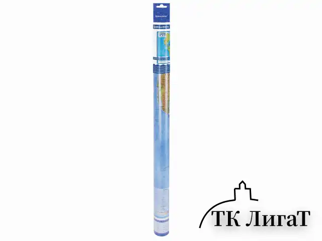 Карта мира физическая 101х66 см, 1:29М, с ламинацией, интерактивная, европодвес, BRAUBERG, 112377