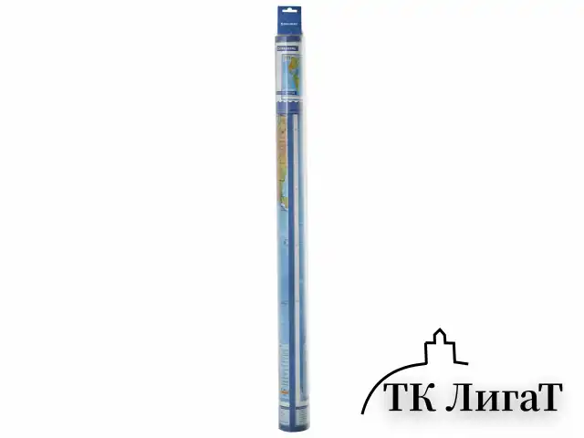 Карта мира физическая 120х78 см, 1:25М, с ламинацией, интерактивная, европодвес, BRAUBERG, 112379