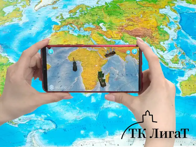 Карта мира физическая 157х107 см, 1:21,5М, с ламинацией, интерактивная, в тубусе, BRAUBERG, 112388