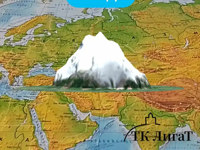 Карта мира физическая 157х107 см, 1:21,5М, с ламинацией, интерактивная, в тубусе, BRAUBERG, 112388