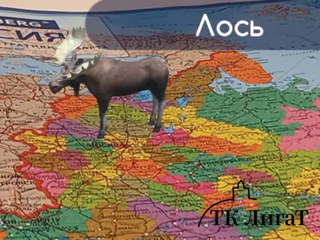 Карта России политико-административная 101х70 см, 1:8,5М, интерактивная, в тубусе, BRAUBERG, 112396