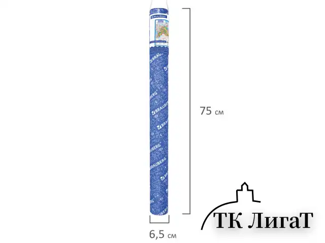 Карта России политико-административная 101х70 см, 1:8,5М, интерактивная, в тубусе, BRAUBERG, 112396