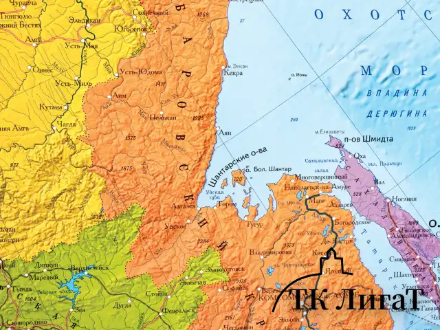 Карта России политико-административная 157х107см, 1:5,5М, интерактивная, европодвес, BRAUBERG, 112397
