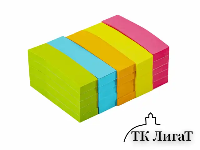 Закладки клейкие неоновые BRAUBERG бумажные, 50х14 мм, 1250 штук (5 цветов х 50 листов, КОМПЛЕКТ 5 штук), 112443