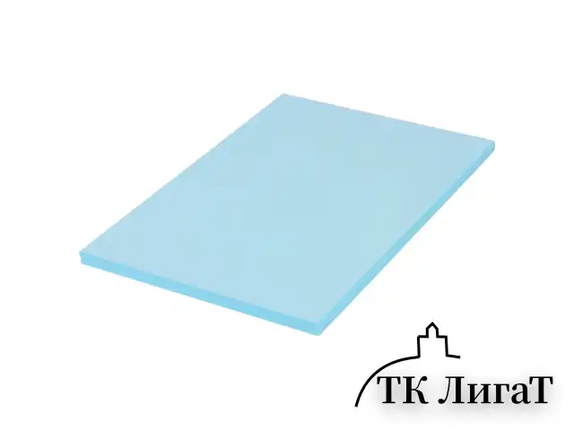 Бумага цветная BRAUBERG, А4, 80 г/м2, 100 л., пастель, голубая, для офисной техники, 112445