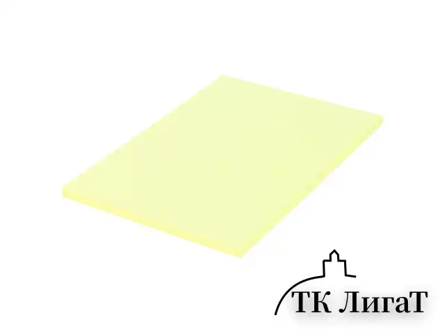 Бумага цветная BRAUBERG, А4, 80 г/м2, 100 л., пастель, желтая, для офисной техники, 112446