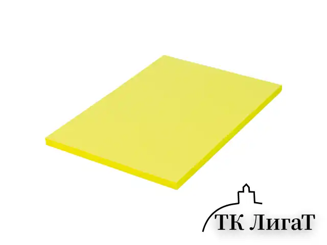 Бумага цветная BRAUBERG, А4, 80 г/м2, 100 л., медиум, желтая, для офисной техники, 112454