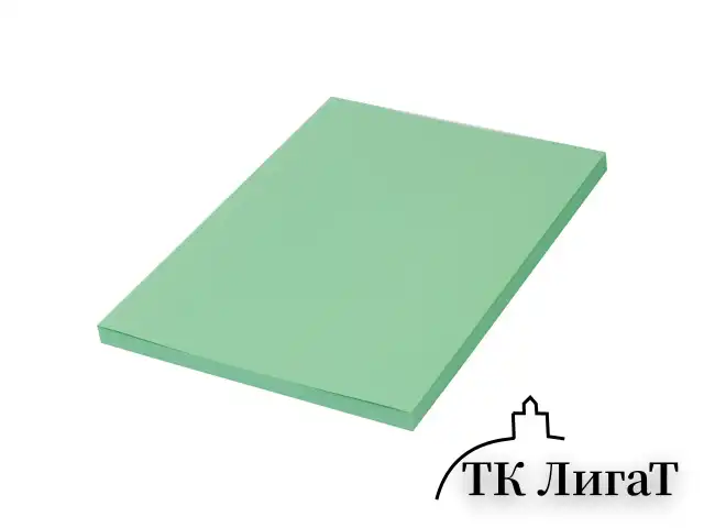 Бумага цветная BRAUBERG, А4, 80 г/м2, 100 л., медиум, зеленая, для офисной техники, 112458