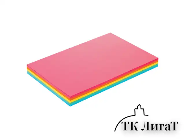 Бумага цветная BRAUBERG, А4, 80 г/м2, 250 л. (5 цветов х 50 листов), интенсив, для офисной техники, 112464