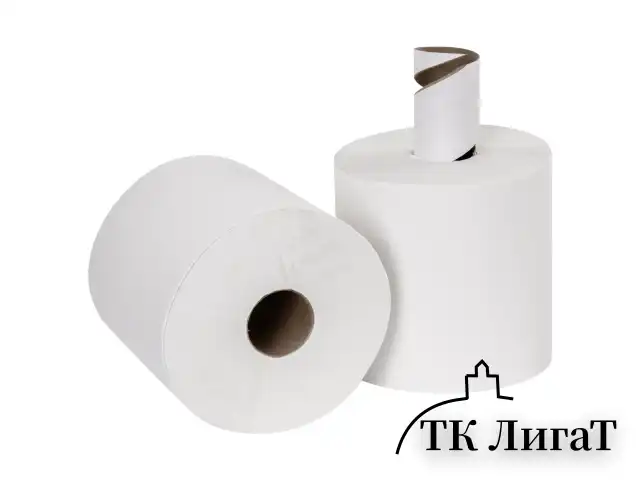 Полотенца бумажные с центральной вытяжкой 300 м, LAIMA (Система M2) UNIVERSAL WHITE, 1-слойные, белые, КОМПЛЕКТ 6 рулонов, 112506