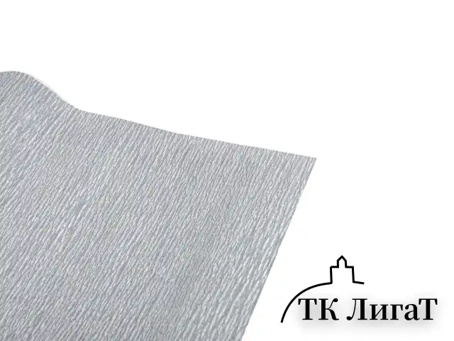 Бумага гофрированная/креповая, 110 г/м2, 50х250 см, СЕРЕБРЯНАЯ, ОСТРОВ СОКРОВИЩ, 112552