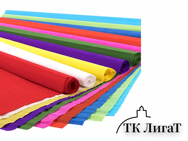 Бумага гофрированная/креповая, 32 г/м2, 50х250 см, 10 рулонов, яркие цвета, BRAUBERG, 112556