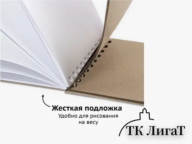 Скетчбук, белая бумага 120 г/м2 + крафт 80 г/м2 142х212 мм, 60 + 20 л., гребень, BRAUBERG ART DEBUT, 112981