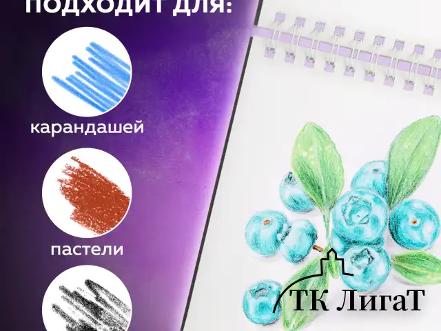 Скетчбук белая бумага 100 г/м2 195х195 мм, 80 л., гребень, твердая обложка, BRAUBERG ART DEBUT, 112986