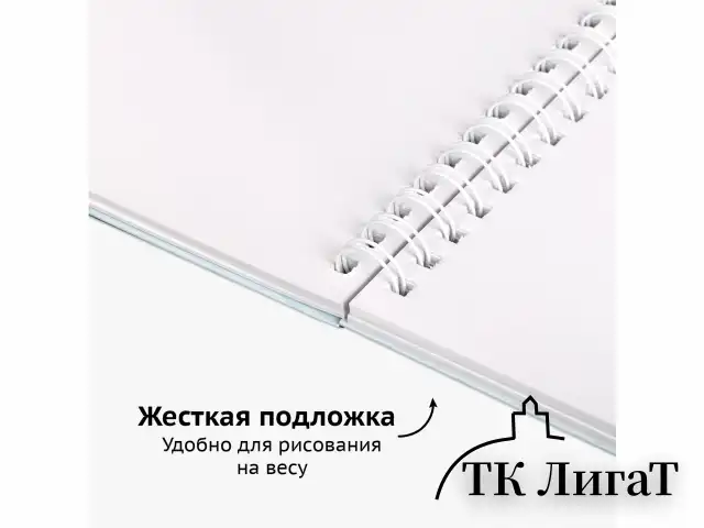 Скетчбук, белая бумага 120 г/м2 195х195 мм, 80 л., гребень, твердая обложка, BRAUBERG ART DEBUT, 112991