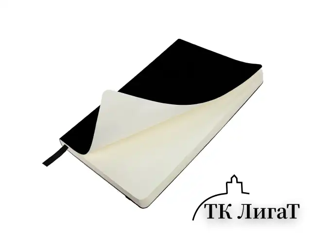 Блокнот А5 (130х210 мм), BRAUBERG ULTRA, под кожу, 80 г/м2, 96 л., в точку, черный, 113012