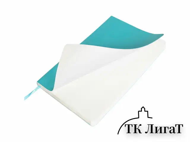 Блокнот-скетчбук А5 (130х210 мм), BRAUBERG ULTRA, под кожу, 80 г/м2, 96 л., без линовки, бирюзовый, 113023