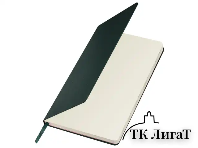Блокнот А5 (130х210 мм), BRAUBERG ULTRA, балакрон, 80 г/м2, 96 л., линия, темно-зеленый, 113047