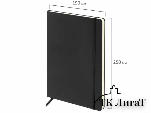 Блокнот БОЛЬШОЙ ФОРМАТ (180х250 мм) В5, BRAUBERG ULTRA, балакрон, 80 г/м2, 96 л., клетка, черный, 113060