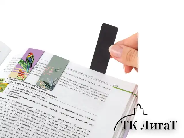 Закладки для книг МАГНИТНЫЕ, "TROPICS", набор 12 шт., 60x20 мм, BRAUBERG, 113172