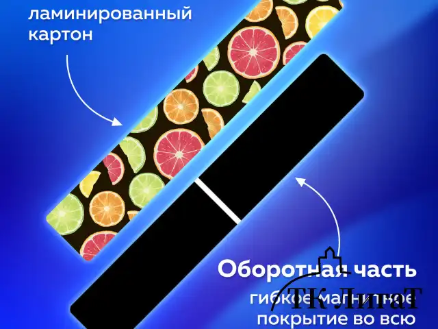 Закладки для книг МАГНИТНЫЕ, "FRUITS", набор 12 шт., 60x20 мм, BRAUBERG, 113173
