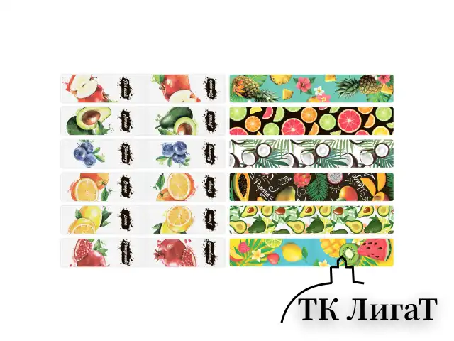 Закладки для книг МАГНИТНЫЕ, "FRUITS", набор 12 шт., 60x20 мм, BRAUBERG, 113173