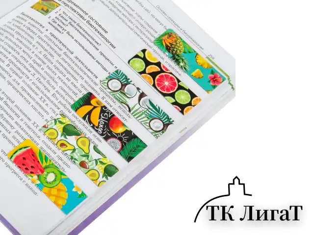Закладки для книг МАГНИТНЫЕ, "FRUITS", набор 12 шт., 60x20 мм, BRAUBERG, 113173
