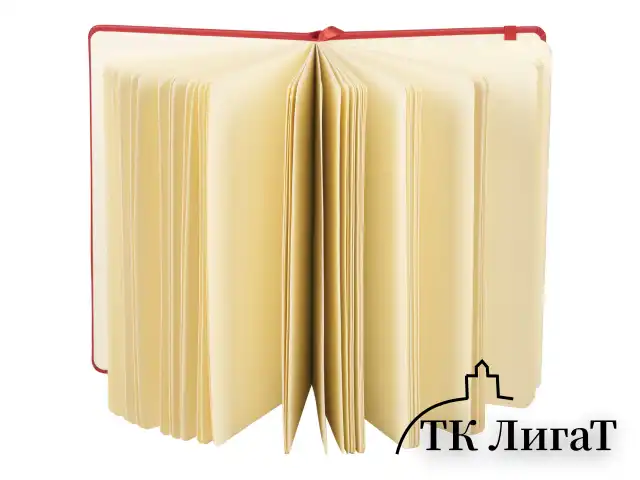 Скетчбук, слоновая кость 140 г/м2 130х210 мм, 80 л., КОЖЗАМ, резинка, BRAUBERG ART CLASSIC, красный, 113193