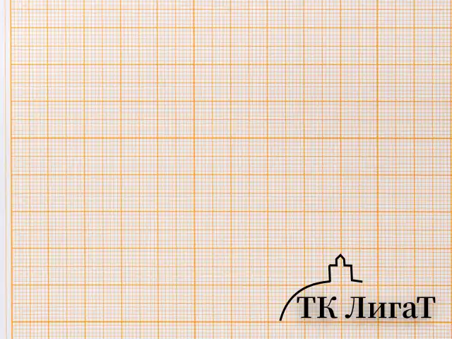 Бумага масштабно-координатная (миллиметровая), папка, А4, оранжевая, 10 листов, 65 г/м2, STAFF, 113484