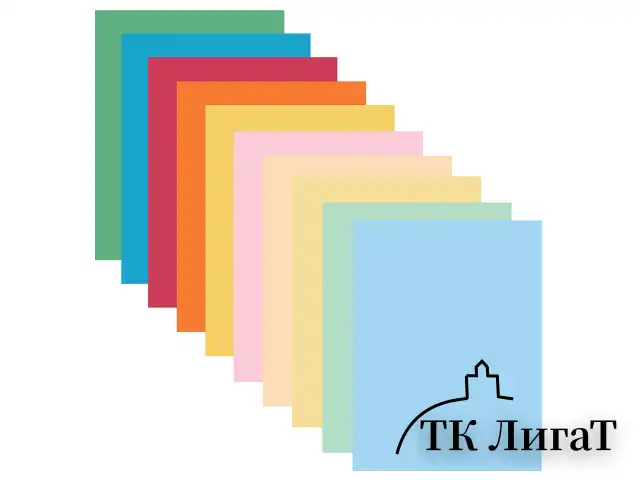Бумага цветная 10 цветов BRAUBERG MULTICOLOR, А4, 80 г/м2, 200 л. (10 цветов x 20 листов), 114209