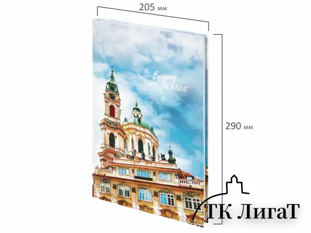 Блокнот БОЛЬШОЙ ФОРМАТ (205х290 мм) А4, 80л, твердый, клетка, STAFF, "Город", 114405