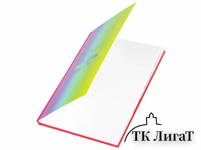 Блокнот БОЛЬШОЙ ФОРМАТ (206х291 мм) А4, 160 л., твёрдый, блок 5 цветов, клетка, BRAUBERG, "Градиент", 114408