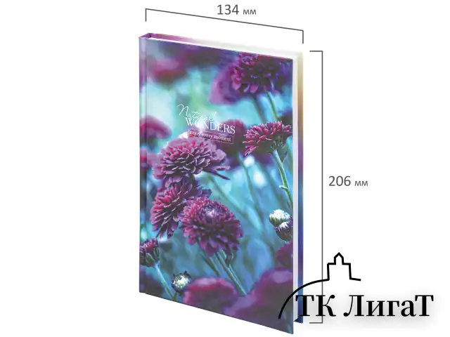 Блокнот А5 (134х206 мм), 80 л., твёрдый, клетка, STAFF, "Flowers", 114410