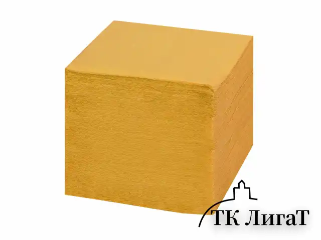 Салфетки бумажные 400 шт., 24х24 см, "Big Pack", жёлтые, 100% целлюлоза, LAIMA, 114726