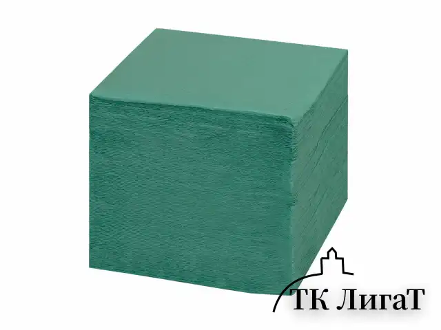 Салфетки бумажные 400 шт., 24х24 см, "Big Pack", зелёные, 100% целлюлоза, LAIMA, 114728