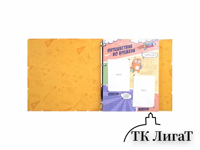 Папка-портфолио школьника, А4, ШКОЛЬНЫЙ АЛЬБОМ, 10 вкладышей, магнитный клапан 7БЦ, BRAUBERG, 115242