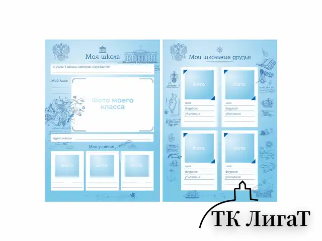 Папка-портфолио школьника, А4, на молнии, 8 вкладышей, обложка твердая, СИМВОЛИКА, BRAUBERG, 115243