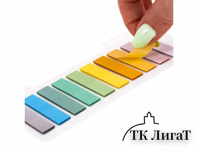 Закладки клейкие пастельные BRAUBERG PASTEL, пластиковые, 45х10 мм, 10 цветов х 20 листов, 115579