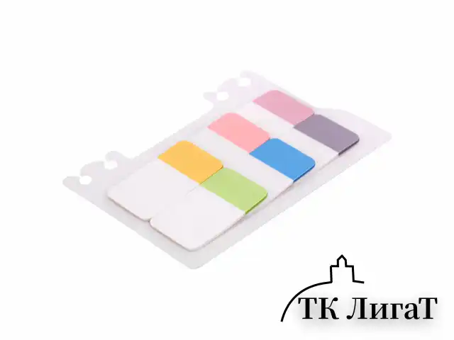 Закладки клейкие пастельные BRAUBERG PASTEL, пластиковые, 45х25 мм, 6 цветов х 20 листов, 115580